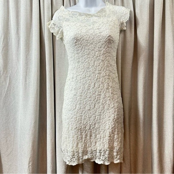 Rags To Wishes Floral Lace‎ Dress Size Medium - Picture 9 of 16